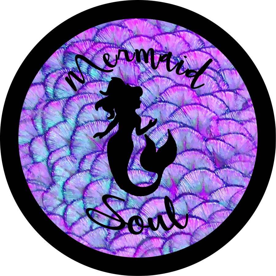 Mermaid Soul on Purple Iridescent Mermaid Scales
