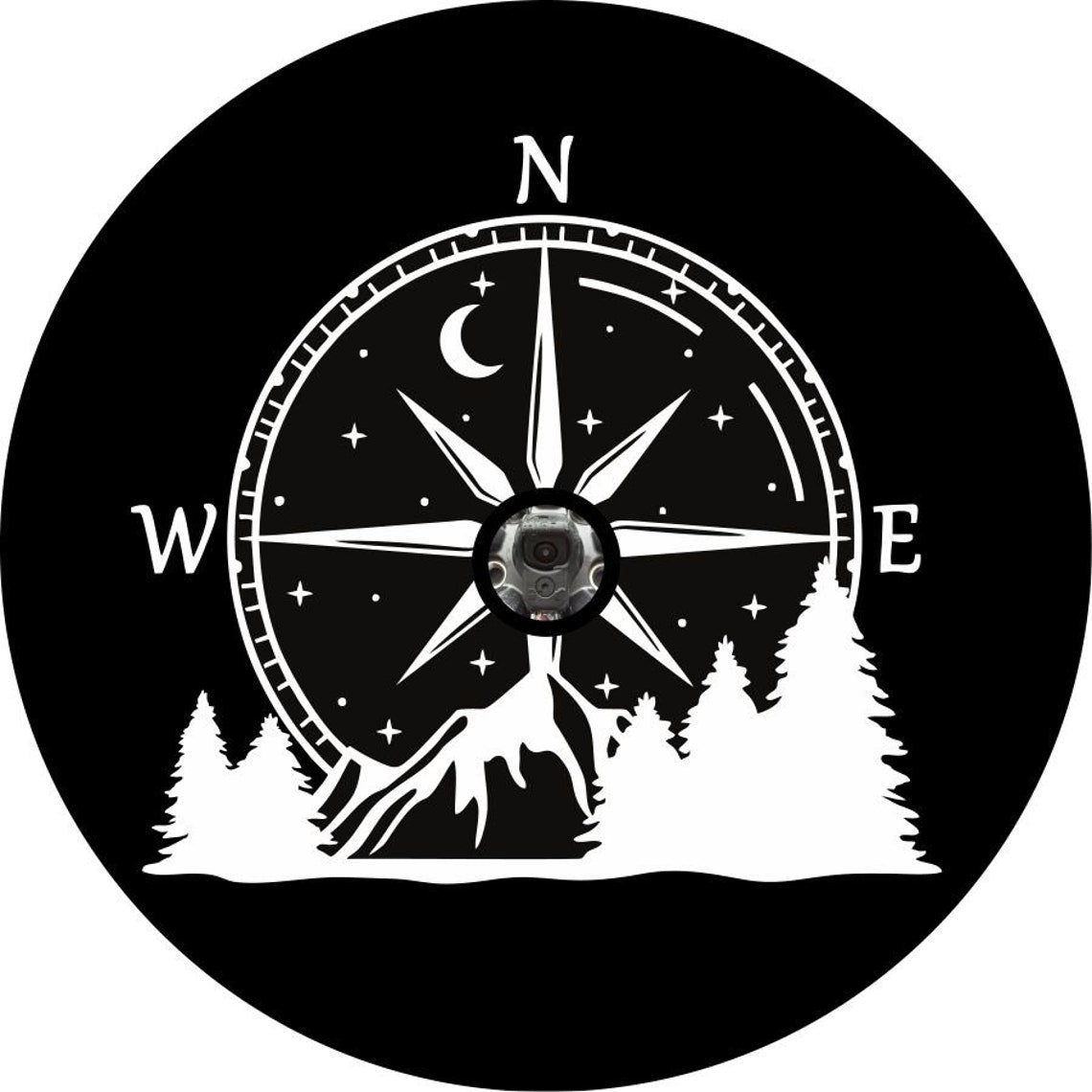 Mountain Compass Spare Tire Cover for Jeep, Bronco, Camper, RV, Van, & More