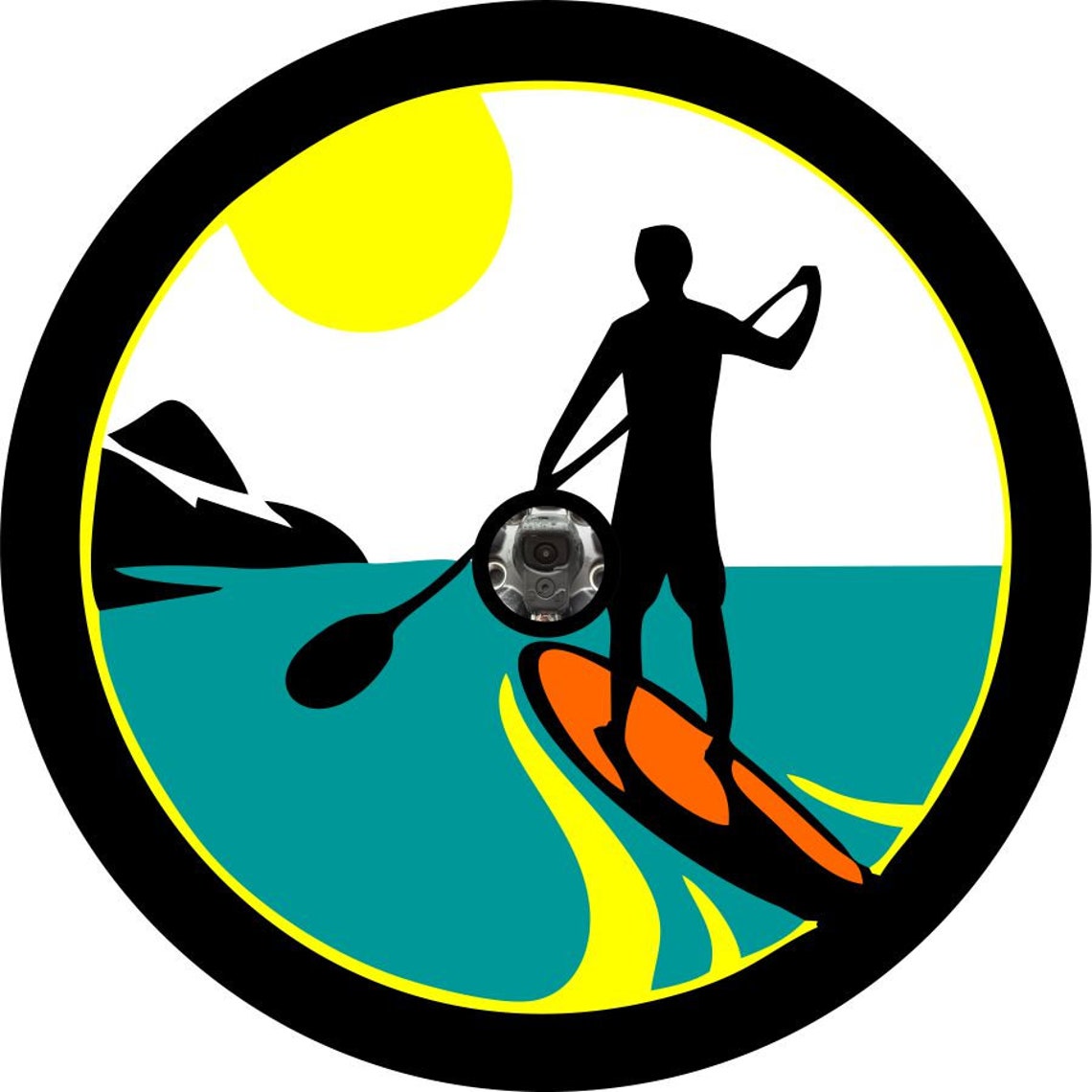 Stand Up Paddle Boarding Spare Tire Cover Design